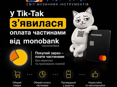 Нова послуга у нашому магазині — «Покупка частинами» від Monobank!