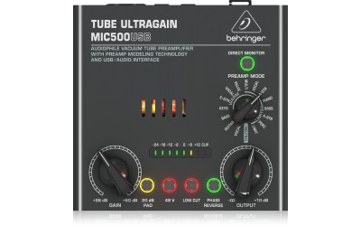 Мікрофонний підсилювач Behringer MIC500USB Tube Ultragain