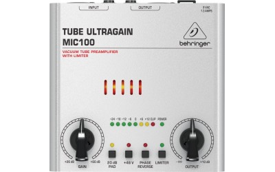 Підсилювач мікрофонний/лінійний BEHRINGER TUBE ULTRAGAIN MIC100