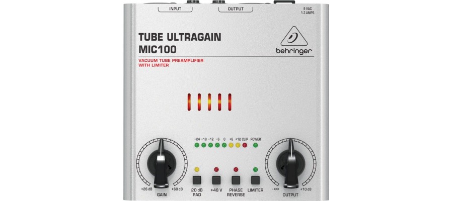 Підсилювач мікрофонний/лінійний BEHRINGER TUBE ULTRAGAIN MIC100