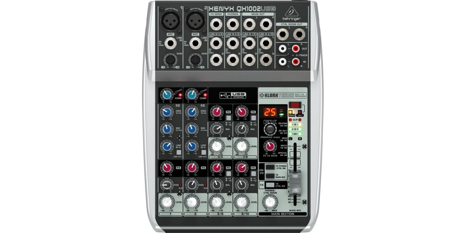 Мікшерний пульт BEHRINGER XENYX QX1002USB купити в Києві