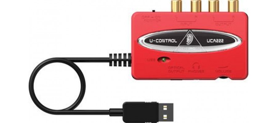Аудіоінтерфейс BEHRINGER U-CONTROL UCA222 Аудіоінтерфейс BEHRINGER U-CONTROL UCA222
