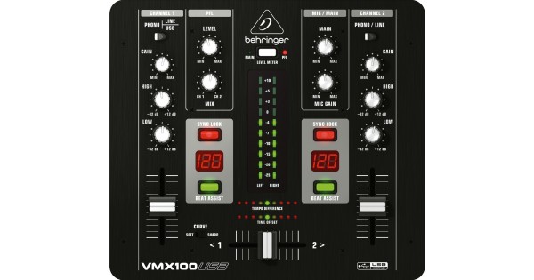 DJ-мікшер BEHRINGER PRO MIXER VMX100USB купити у Києві VMX100USB з