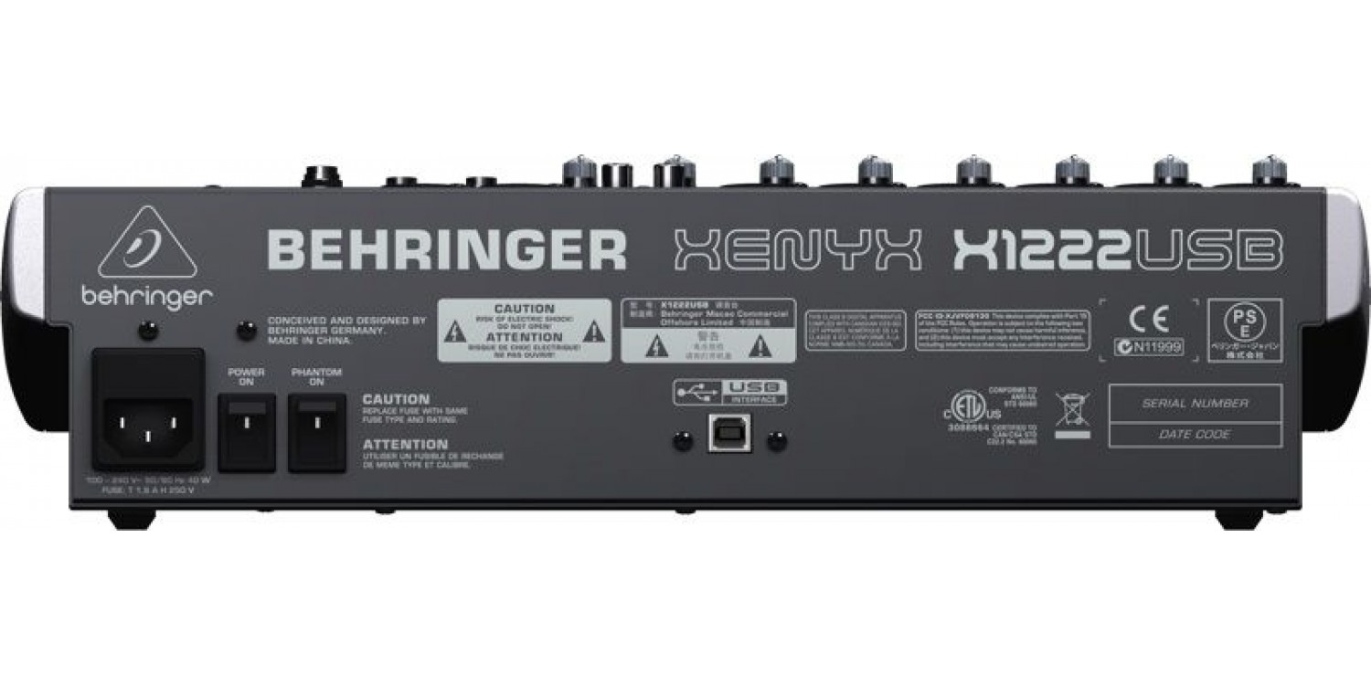 Мікшерний пульт BEHRINGER XENYX X1222USB купити в Києві