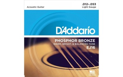 Струни D'Addario Phosphor Bronze EG16