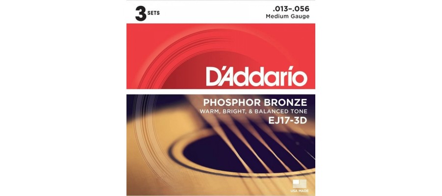 Струни D'Addario Phosphor Bronze EG17