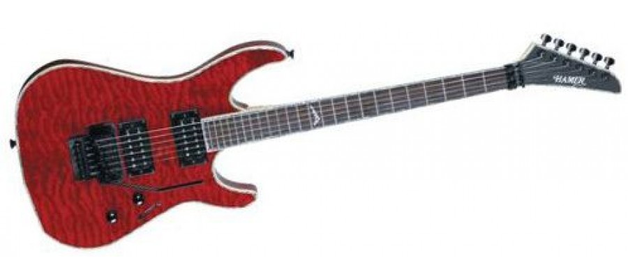 Електрогітара HAMER XT Californian Quilt CALQ-DTRDK