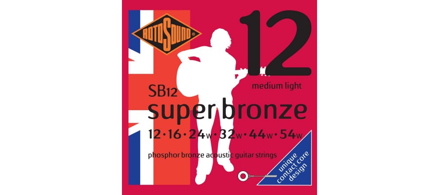 Струны для акустической гитары Rotosound SB12 Струны для акустической гитары Rotosound SB12