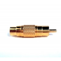 Перехідник PROEL AT205G аудіо RCA мама-папа (позолочений)