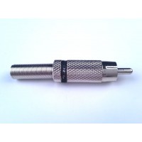 PROEL MRCA20BK - штекер штирьовий (RCA тато), з чорною смугою, нікельований