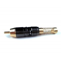 PROEL MRCA48BK - штекер штирьовий (RCA тато), з чорною смугою, професійний