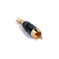 PROEL MRCA48BK - штекер штирьовий (RCA тато), з чорною смугою, професійний