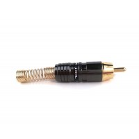 PROEL MRCA48BK - штекер штирьовий (RCA тато), з чорною смугою, професійний