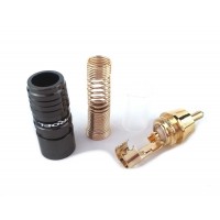 PROEL MRCA48BK - штекер штирьовий (RCA тато), з чорною смугою, професійний