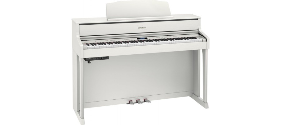 Цифрове фортепіано Roland HP605WH (зі стійкою)