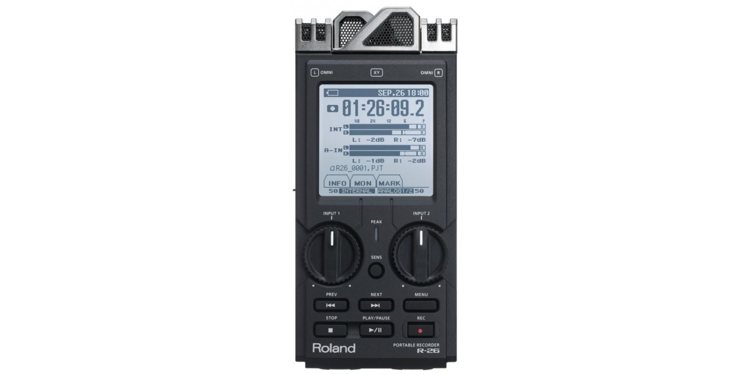 Roland R-26 6トラックポータブルレコーダー Цифровий диктофон ROLAND R26 купити у Києві R26 з доставкою