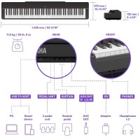Цифрове піаніно Yamaha P-225 (Black) Цифрове піаніно Yamaha P-225 (Black)